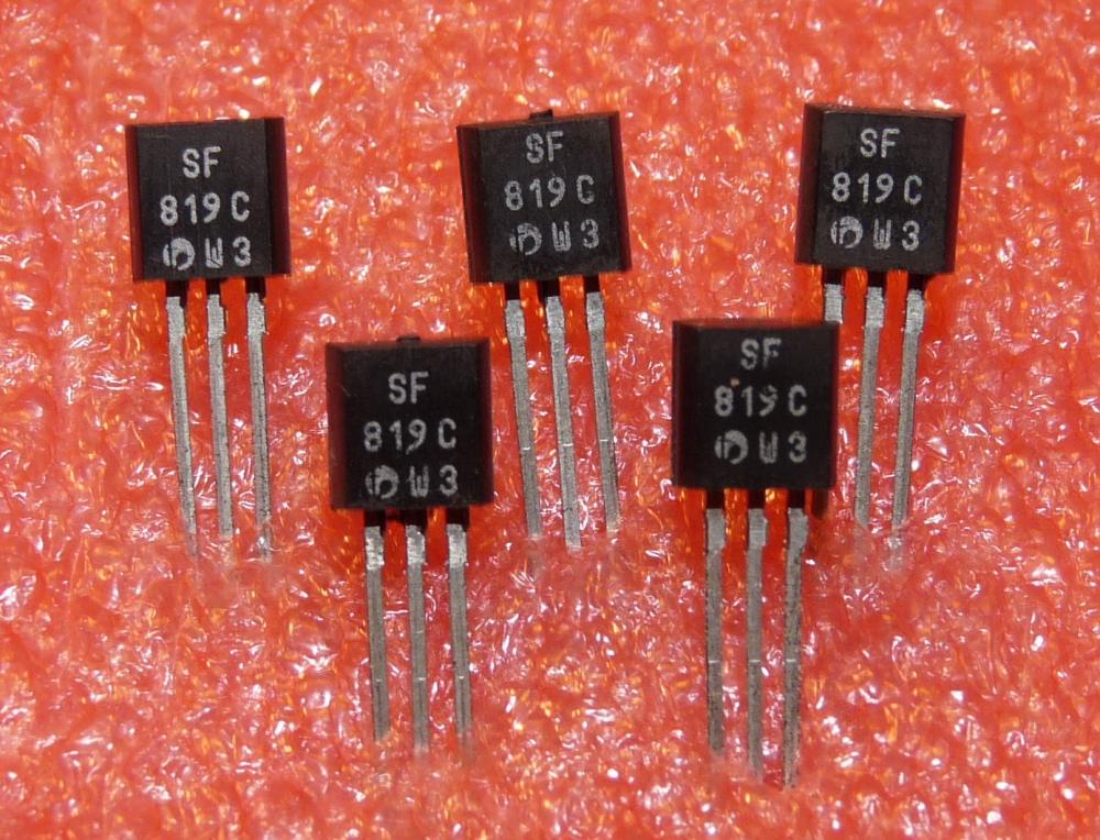 SF 819 C, PNP, 80V, 0,5W, 735mW, TO-92