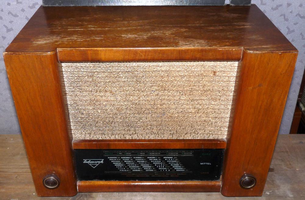 Sachsenwerk Niedersedlitz - Olympia 503 W, 1950, einmaliger Röhrenadapter!